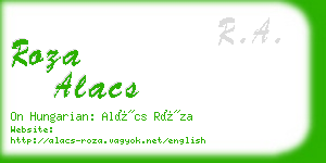 roza alacs business card